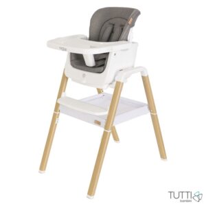 TUTTI BAMBINI SEDIA EVOLUTIVA BIANCO/LEGNO QUERCIA