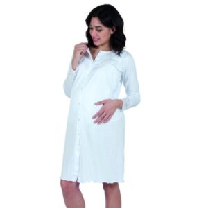 PREMAMY CAMICIA CLINICA BIANCA PIZZO 3S