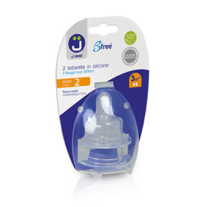 J BIMBI BFREE 2 TETTARELLE IN SILICONE - LIVELLO 2 (FLUSSO MEDIO)