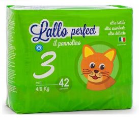 LALLO BABY PANNOLINO 4/9 KG - MIDI (3) 38 PZ NEW
