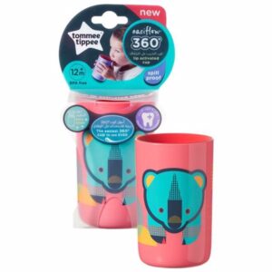 TOMMEE TIPPEE BICCHIERE EASYFLOW 360 - 12+ 250ML ROSSO