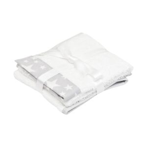 CAMBRASS 2 ASCIUGAMANI  IN TENCEL STELLE GRIGIE