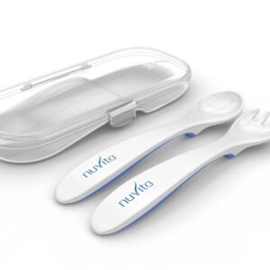 NUVITA SET POSATINE DA VIAGGIO BLU