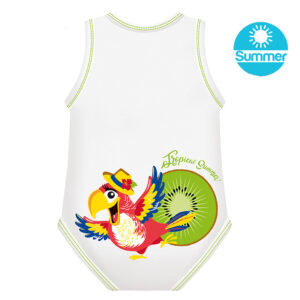 JBODY 0-36 BIO COTTON SUMMER TROPICAL PAPPAGALLO