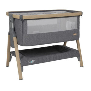 TUTTI BAMBINI COZEE AIR CULLA CO-SPLEEPING CON DONDOLO E RUOTE GRIGIO/LEGNO QUERCIA