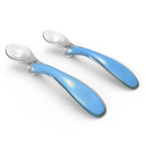 NUVITA CUCCHIAI IN SILICONE BLU