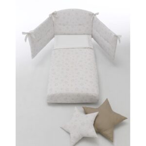 ERBESI PIUMONE STAR BIANCO/TORTORA CON CUSCINI