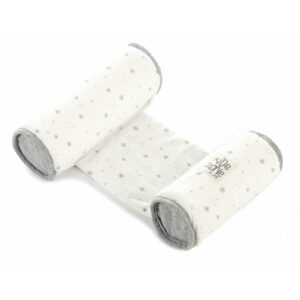 JANE CUSCINO ERGONOMICO ANTI RIBALTAMENTO 100% COTONE BIANCO/GRIGIO