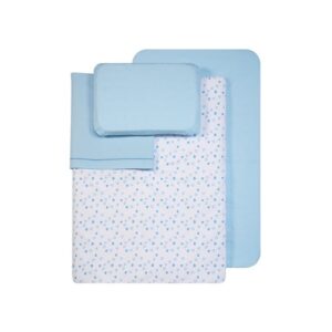 FANTASY SET CULLA NEST CUORE AZZURRI  3 PEZZI