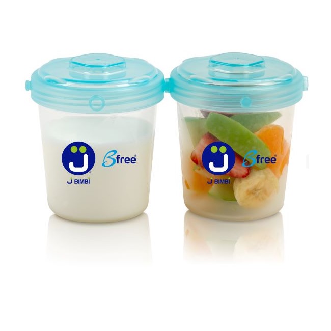 J BIMBI 3 CONTENITORI CON TAPPO PER LATTE MATERNO - immagine 4