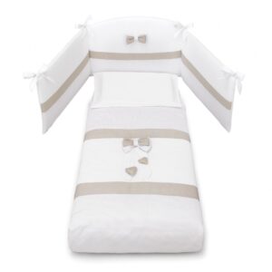 ERBESI PIUMONE SFILABILE LILLI BIANCO/TORTORA