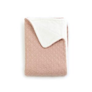 BAMBOOM COPERTA CULLA 100X75 - HONEY, IN BAMB ORGANICO + SPUGNA PELUCHE - NUDEPINK