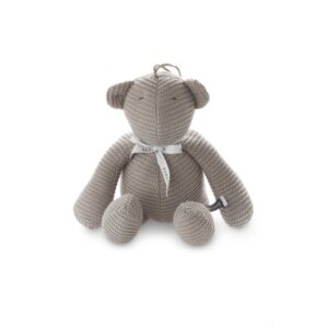 BAMBOOM CARILLON ORSO FATTO A MAGLIA, GRIGIO CALDO