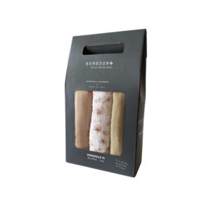 BAMBOOM SWADDLE MUSLIN MEDIUM MULTI-USO 70X70CM 3-PACK - FIORI / ROSA / AVORIO