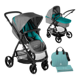 BE COOL SLIDE DUO ZERO 2022 BE SOLID AQUAMARINE (PASSEGGINO + OVETTO)