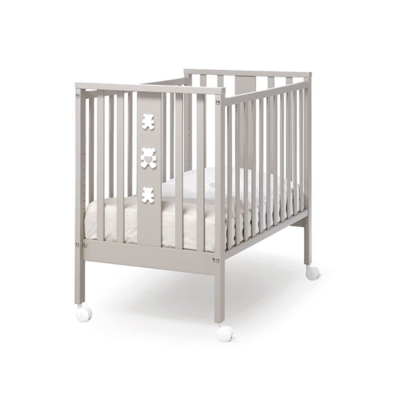 ERBESI LETTINO MINI MOLLY TORTORA + RIVESTIMENTO TESSILE MINI MOLLY
