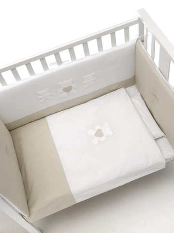 ERBESI LETTINO MINI MOLLY TORTORA + RIVESTIMENTO TESSILE MINI MOLLY - immagine 2