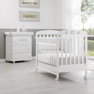 ERBESI TRIS MOLLY (LETT + BAGNETTO + PIUMONE) BIANCO/GRIGIO