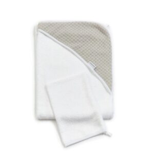 BAMBOOM ASCIUGAMANO CON CAPPUCCIO + GUANTO - SOFTSTONE GRIGIO CALDO