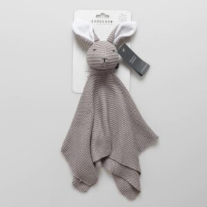 BAMBOOM DOUDOU, CONIGLIETTO, LAVORATO A MAGLIA, GRIGIO CALDO
