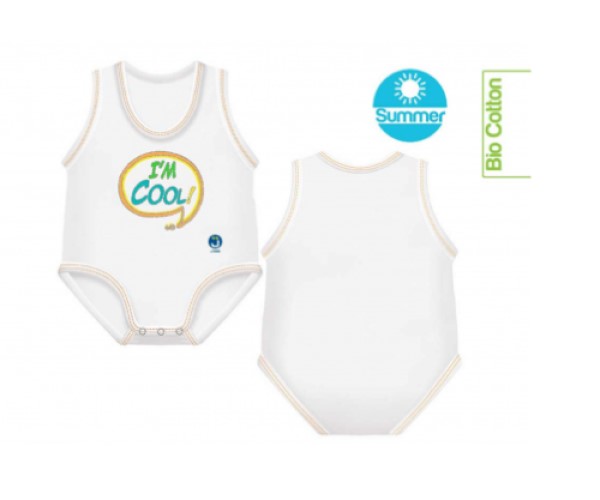 JBODY CANOTTA BIO COTTON BABY MESSAGES I'M COOL - immagine 3