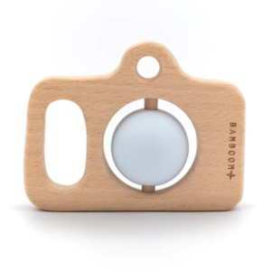 BAMBOOM FOTOCAMERA IN LEGNO E SILICONE - AZZURRO