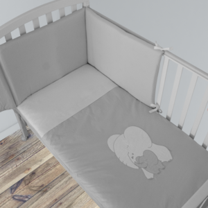 FANTASY COORD 2PZ TENEREZZA GRIGIO - C.INT. FIBRA 350GR