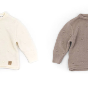 BAMBOOM MAGLIA APERTURA DIETRO MINI POM-POM