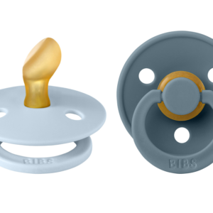 BUZZITALIA BIBS SET DI 2 CIUCCI COLOUR (SIZE1) TETT.  ANAT.  - BABY BLUE E PETROLIO