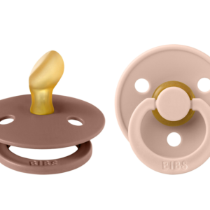 BUZZITALIA BIBS SET DI 2 CIUCCI - WOODCHUCK/ROSA CIPRIA - TETTARELLA ANAT. IN GOMMA NATURALE