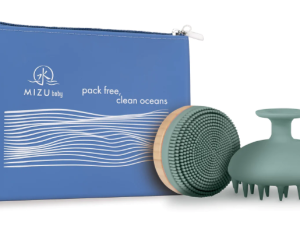 MIZU MAMI KIT BAGNO VERDE ACQUA (BORSELLO+SPAZZOLA CORPO+SPAZZOLA CAPELLI)