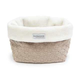 BAMBOOM CESTINO PORTAOGGETTI PER IL BAGNO - 14X20X14H - HONEY - SAND
