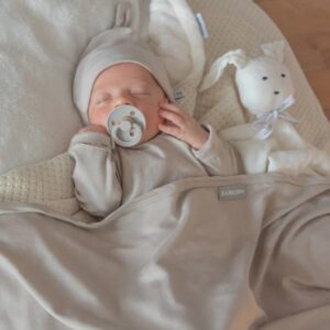 BAMBOOM COPERTA CLINICA NEONATO 75X100 PURE, GRIGIO