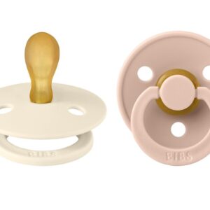 BUZZITALIA BIBS SET DI 2 CIUCCI COLOUR (SIZE1) TETT.  SIMM. - AVORIO E CIPRIA