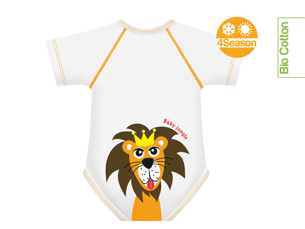 JBODY 0-36M BIO COTTON 4SEASON BABY JUNGLE LEONE