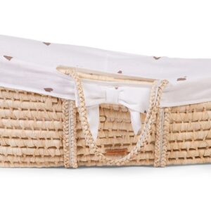 BUZZITALIA CHILDHOME CESTA PORTABEB MOSES + MATERASSO + RIVESTIMENTO + MANIGLIE - 84X47 CM - CUORI