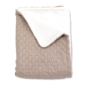 BAMBOOM COPERTA LETTINO 140X100 - HONEY, IN BAMB ORGANICO + SPUGNA PELUCHE - SAND