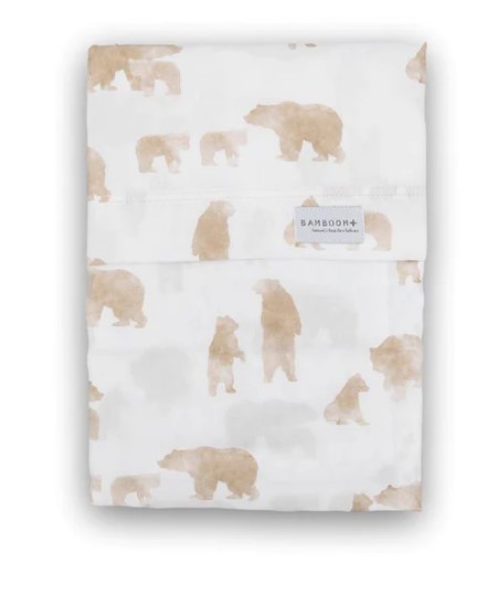 BAMBOOM LENZUOLA PER LETTINO 110X140CM, CON FEDERA - PRINT - ORSO