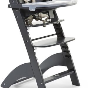 BUZZITALIA CHILDHOME SEGGIOLONE EVOLUTIVO IN LEGNO LAMBDA 3, ANTRACITE