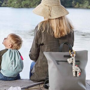 DONE BY DEER ZAINO CAMBIO RIPIEGABILE CON GANCI - GRIGIO