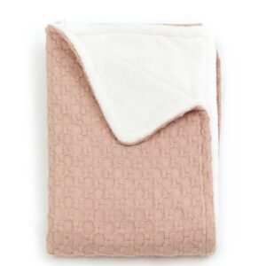 BAMBOOM COPERTA LETTINO 140X100 - HONEY, IN BAMB ORGANICO + SPUGNA PELUCHE - NUDEPINK