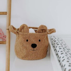 BUZZITALIA CHILDHOME STORAGE BASKET - TEDDY BROWN