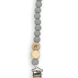 BUZZITALIA CLIP PORTACIUCCIO CON INCISIONE - ELEFANTE - GRIGIO CHIARO