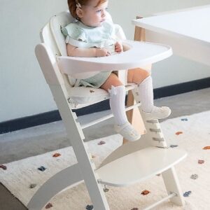 BUZZITALIA CHILDHOME SEGGIOLONE EVOLUTIVO EVOSIT + VASSOIO PER PAPPA BIANCO