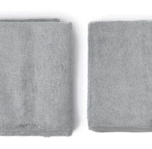 BAMBOOM SET ASCIUGAMANO NEONATO 2 PC SPUGNA - GRIGIO