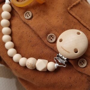 BUZZITALIA CLIP PORTACIUCCIO CON INCISIONE - ELEFANTE - NOCCIOLA