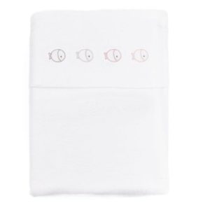 BAMBOOM LENZUOLO PER LETTINO 100X140 CON FEDERA - FISHES