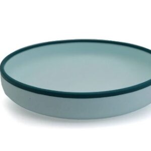 MIZU TAIKI - PIATTO IN SILICONE CON VENTOSA VERDE ACQUA