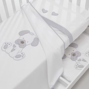 ERBESI LENZUOLO JACK 3PZ. BIANCO TORTORA