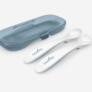 NUVITA SET POSATE CON ASTUCCIO BLU